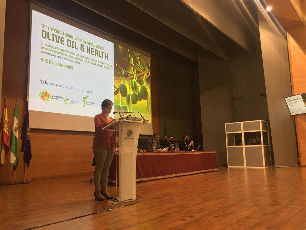 Intervención de Salud Aranda durante la inauguración del IV Congreso sobre Aceite de Oliva y Salud
