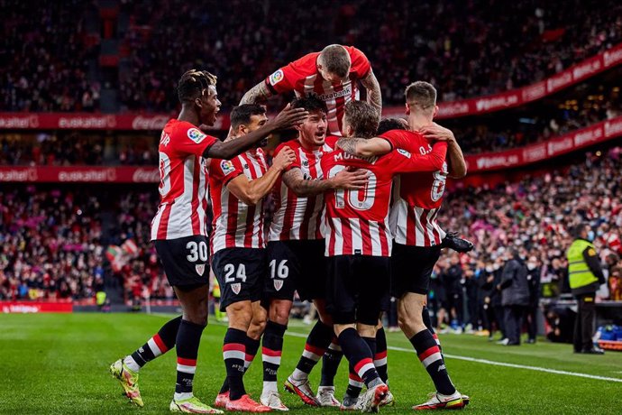 Jugadores del Athletic de Bilbao en un partido.