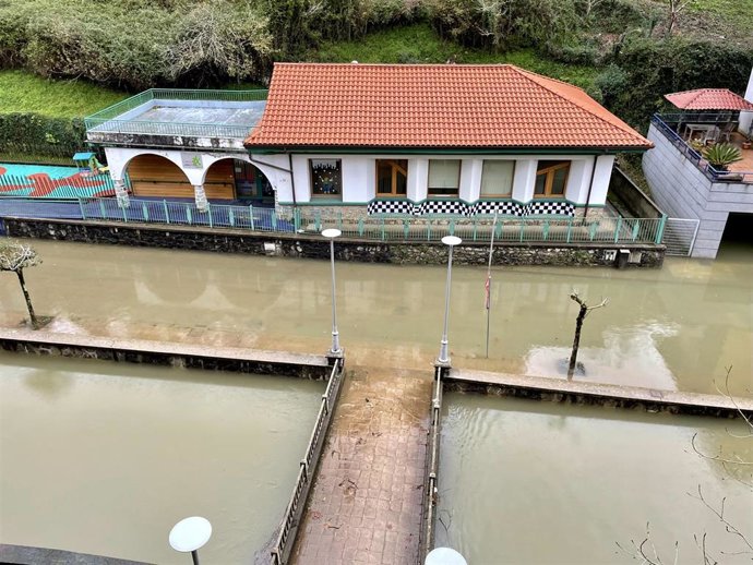 Inundaciones en Mendaro (Gipuzkoa)