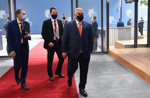 Archivo - Vikor Orban a su llegada al Consejo Europeo de junio