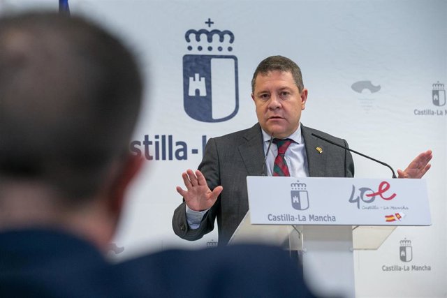 El presidente regional Emiliano García-Page en Cenizate