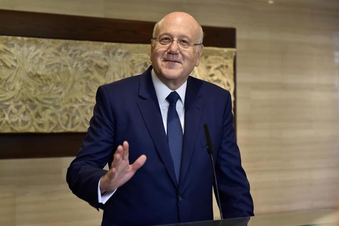 Archivo - El primer ministro de Líbano, Nayib Mikati