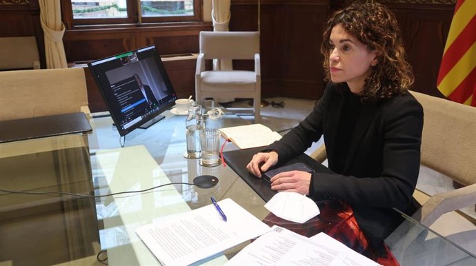 La consellera de Hacienda y Relaciones Exteriores, Rosario Sánchez, participa, de forma telemática, en una jornada con representantes de diversas islas de Europa.
