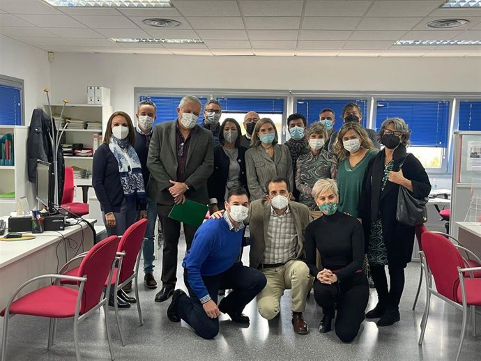 Rocio Blanco durante su visita al CADE de Almería