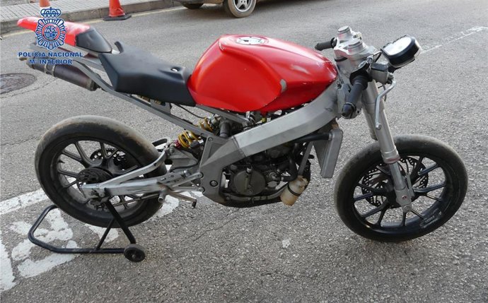 Motocicleta robada.