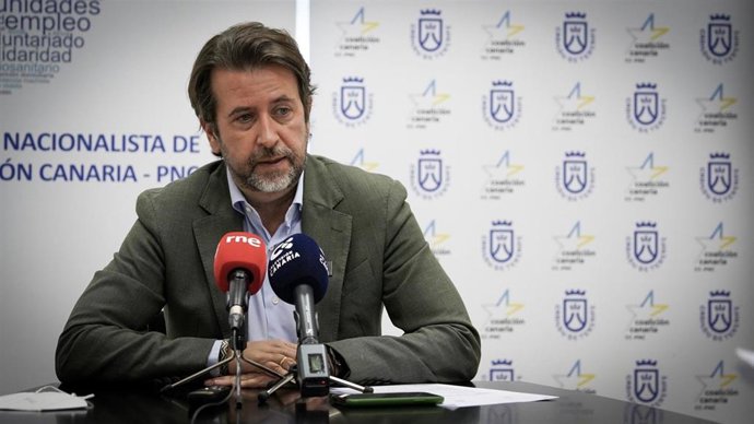 El portavoz de CC-PNC en el Cabildo de Tenerife, Carlos Alonso