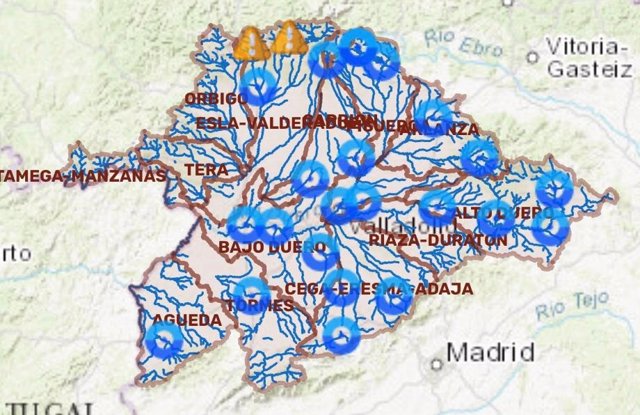 Sistema de Información Hidrológica del Duero (SAIH).