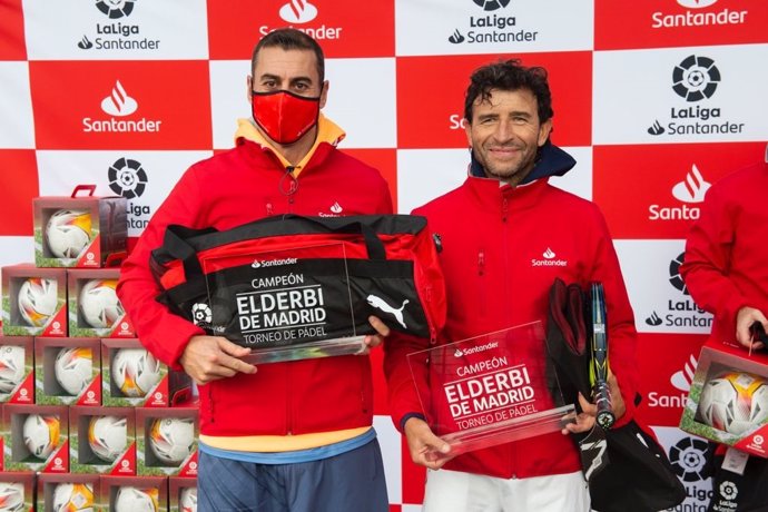 Dani García y Luis Milla se imponen en el torneo de pádel previo al derbi madrileño organizado por Banco Santander