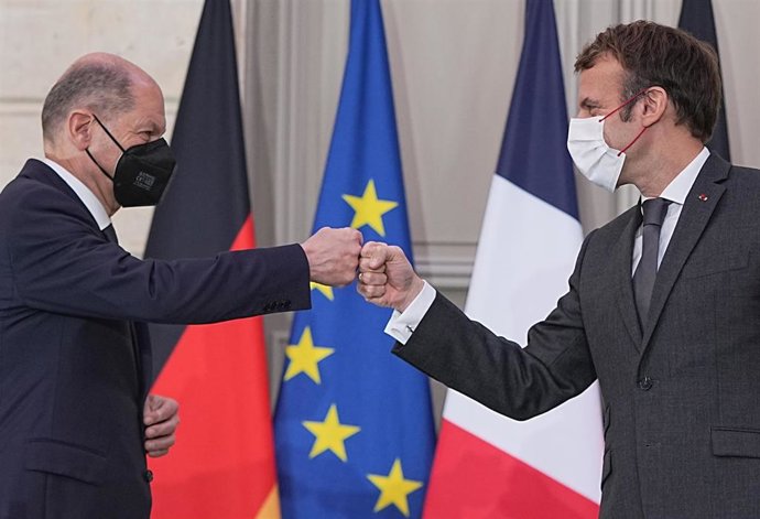 Olaf Scholz y Emmanuel Macron