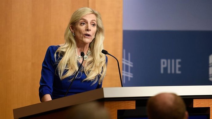 La gobernadora de la Fed Lael Brainard en un discurso pronunciado en octubre de 2019.