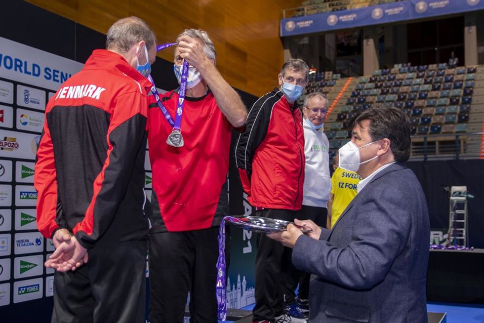 Entrega de medallas en el Mundial Senior, celebrado la pasada semana.