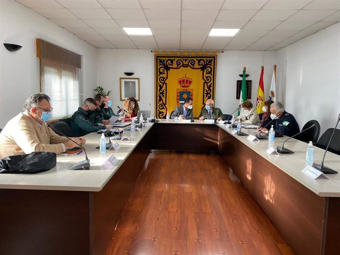 Junta local de seguridad del Ayuntamiento de La Mojonera (Almería).