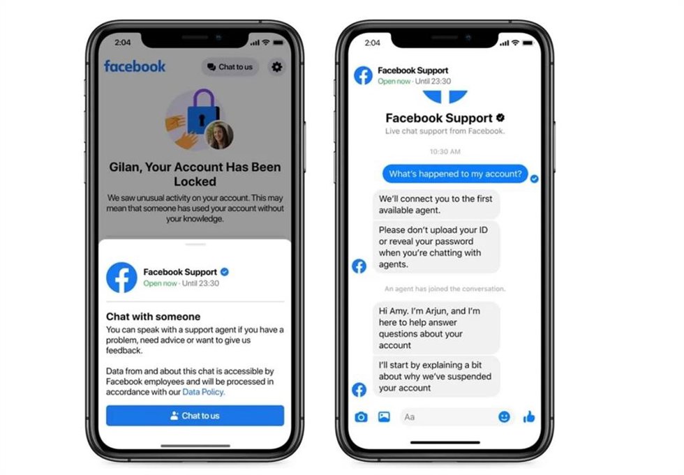 Soporte para creadores sin acceso a sus cuentas en Facebook.
