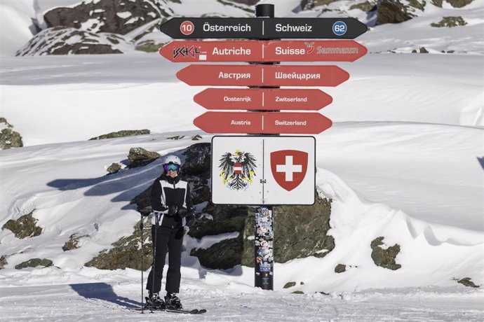 Pista de esquí en Ischgl, en la frontera de Austria con Suiza.