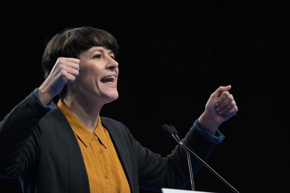 Archivo - La portavoz nacional del BNG, Ana Pontón, en la XVII Asamblea Nacional del BNG, en el Coliseum de A Coruña, a 6 de noviembre de 2021