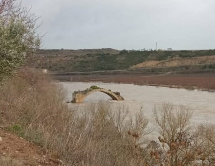 El ebro a la altura del puente Mantible