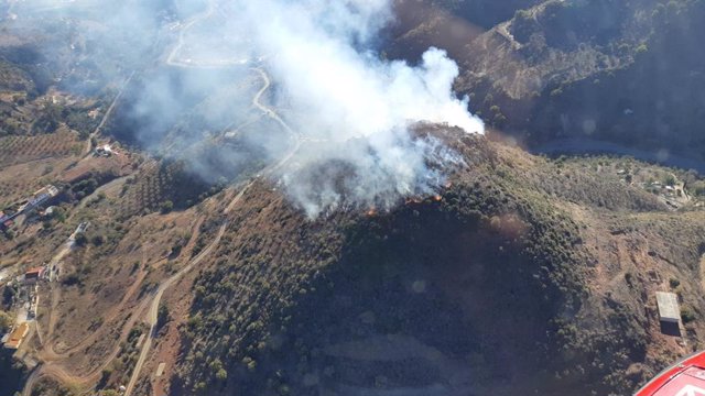 Incendio forestal en Cártama