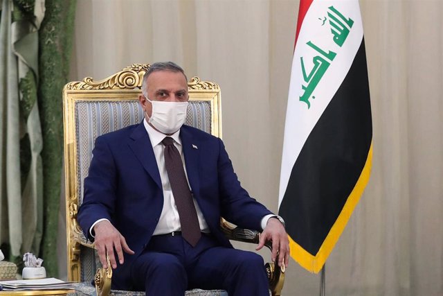 Archivo - El primer ministro de Irak, Mostafá al Kazemi