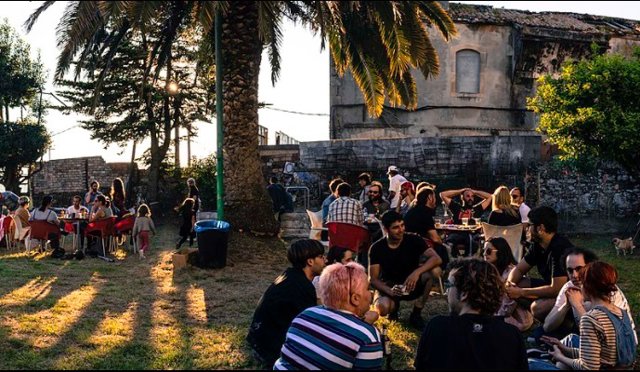 Jardín del Liceo Mutante durante la romería del Galician Bizarre