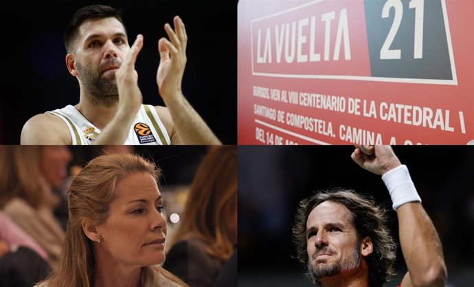 Archivo - Felipe Reyes, Feliciano, Theresa Zabell y La Vuelta, Premios María de Villota y Ciudad de la Raqueta 2020