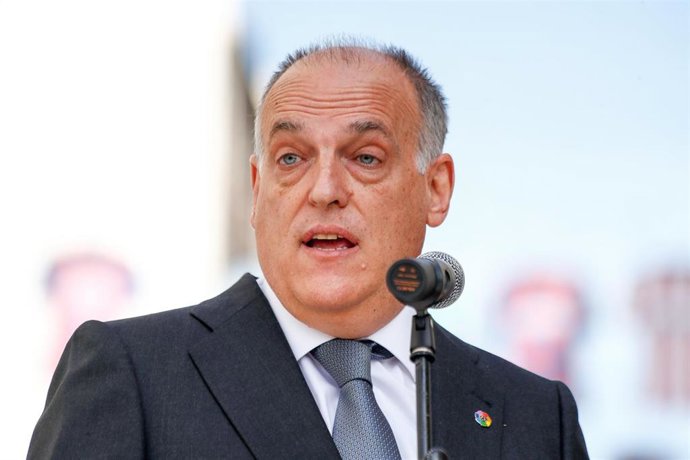 Archivo - Javier Tebas, presidente de LaLiga