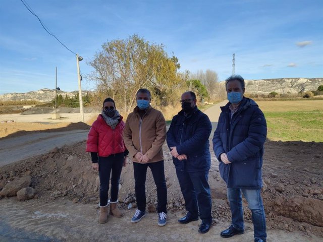 Representantes del PAR han vsitado la zona afectada por la crecida del Ebro