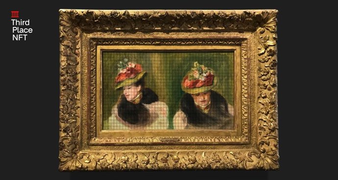Double Portrait of Jeanne Baudot painting by Pierre-Auguste Renoir.