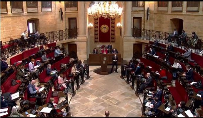 Pleno en las Juntas Generales de Bizkaia.