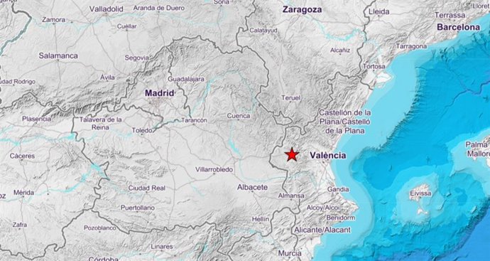 Terremoto cerca de Requena