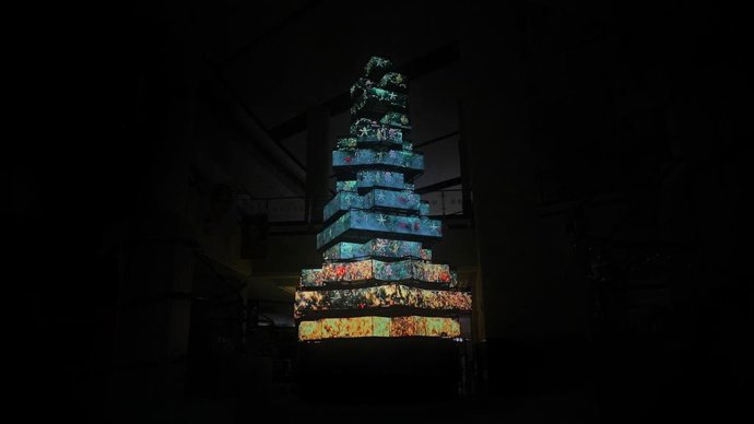 Mall of the Emirates in Dubai has launched a captivating eight metre tall festive tree installation that sends a powerful message to the world