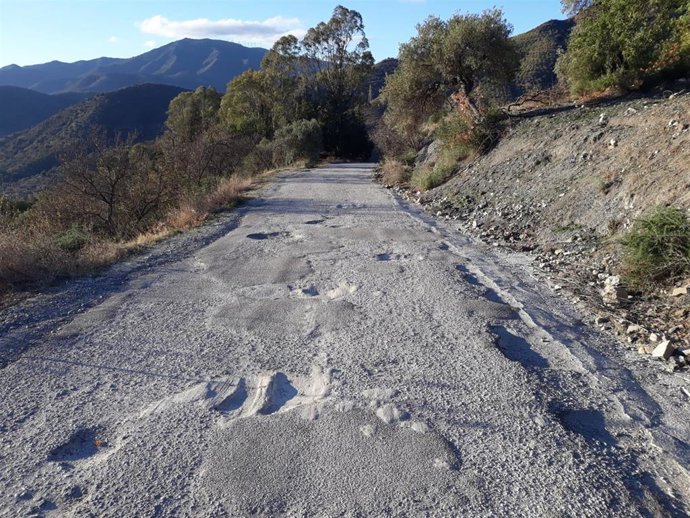 Camino entre El Chorro y Angosturas que arreglará la Diputación de Málaga