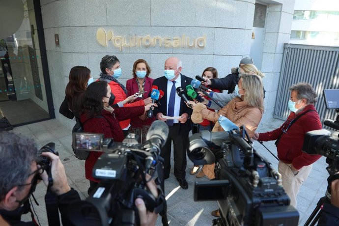 El consejero de Salud y Familias, Jesús Aguirre, este lunes.