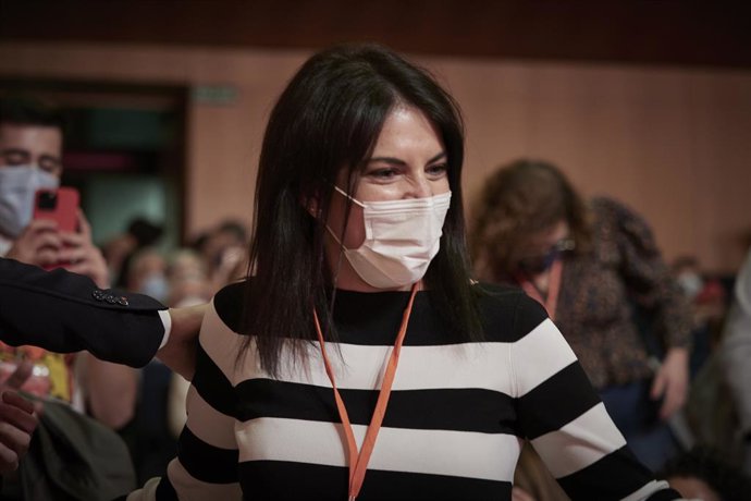 Archivo - La eurodiputada del PSOE, Adriana Maldonado, en el 12 Congreso del PSN, a 23 de octubre de 2021, en Baluarte, Pamplona, Navarra, (España). Con el lema Navarra Avanza, en este acto la actual presidenta del Gobierno de Navarra será reelegida 