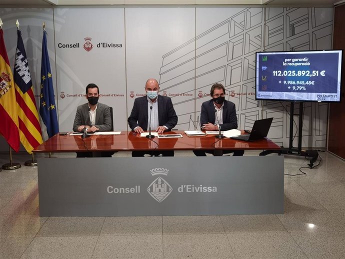 Presentación del proyecto de presupuestos del Consell de Ibiza para 2022.