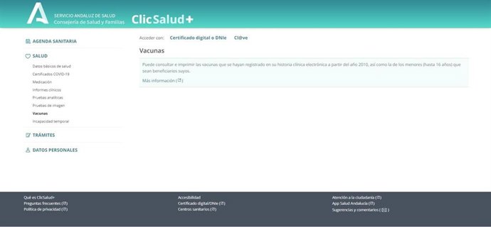 Web de ClicSalud.