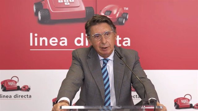 Archivo - El consejero delegado de Línea Directa, Miguel Ángel Merino, en la presentación de resultados del tercer trimestre.