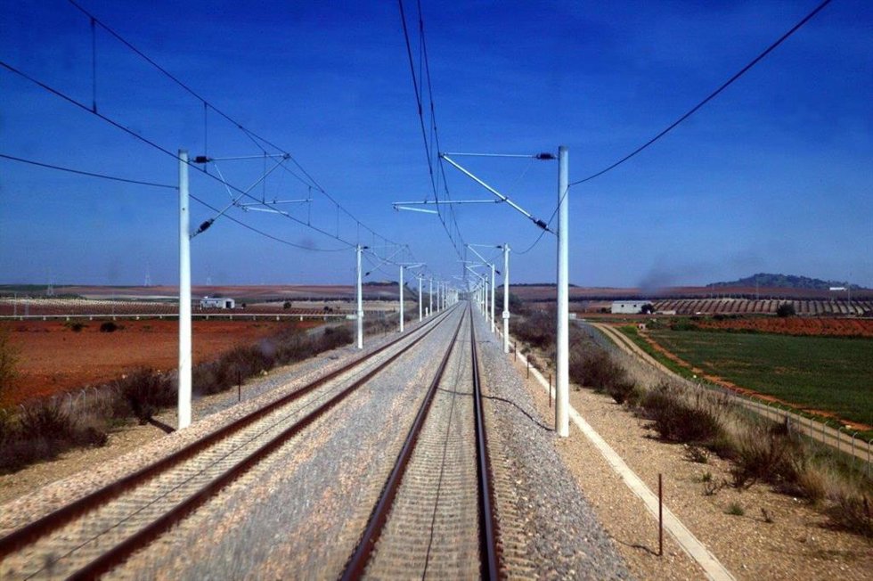 Imagen de recurso del trazado de la Alta Velocidad.