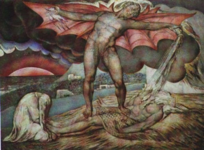 Uno de los lienzos de William Blake