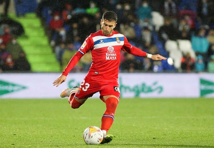 Archivo - Adrián Embarba durante un partido con el Espanyol de LaLiga Santander 2021-2022