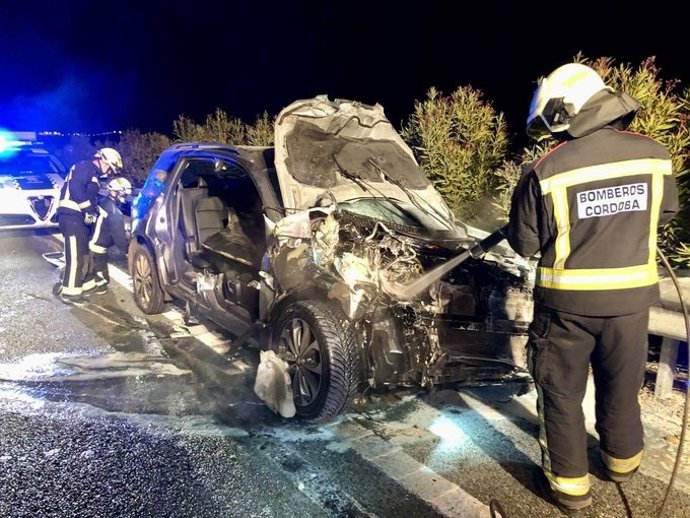Actuación de excarcelación de los Bomberos de Córdoba