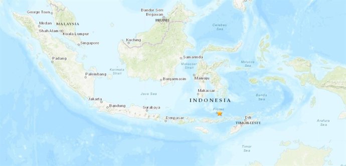 Terremoto de magnitud 7,4 en la escala abierta de Richter en el sur de Indonesia