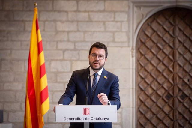 Arxiu - El president de la Generalitat, Pere Aragonès