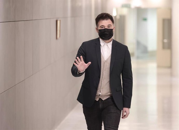 El portavoz parlamentario de ERC, Gabriel Rufián