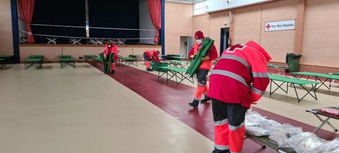 Desmontaje del equipamiento en Luceni