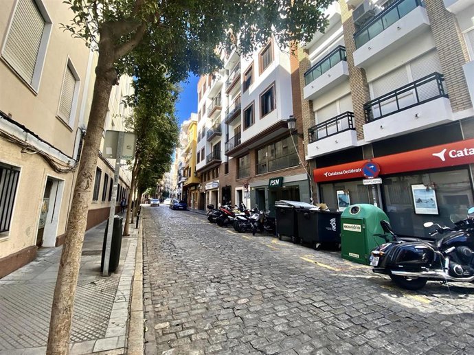 Imagen de la calle Palos de Huelva capital.