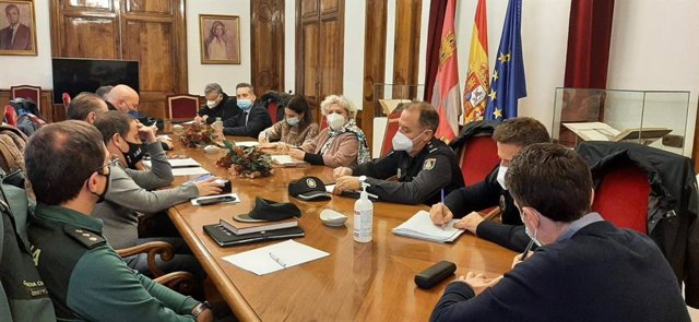 Reunión de la Junta Local de Seguridad en Salamanca.