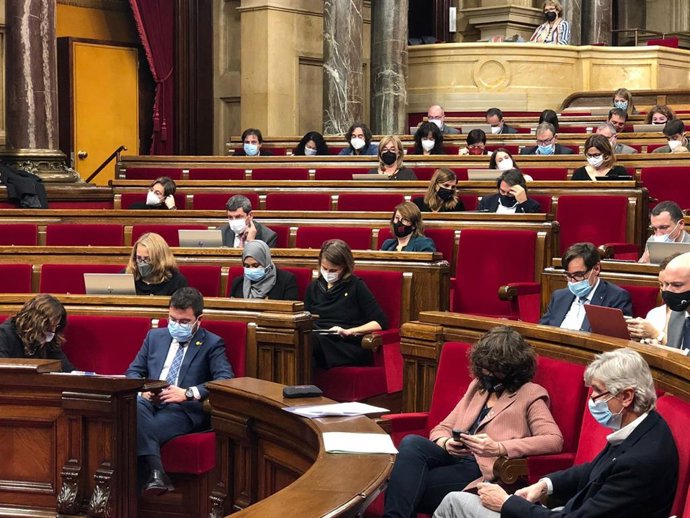 Pleno del Parlament durante el debate específico sobre salud mental del 14 de diciembre