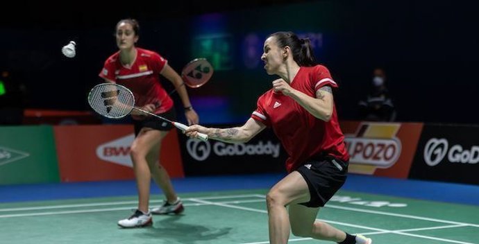Clara Azurmendi y Bea Corrales, pareja española en el Mundial de bádminton Huelva 2021