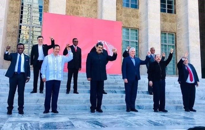 Presidentes de los países miembros de la Alianza Bolivariana para los Pueblos de Nuestra América-Tratado Comercio de los Pueblos (ALBA-TCP)