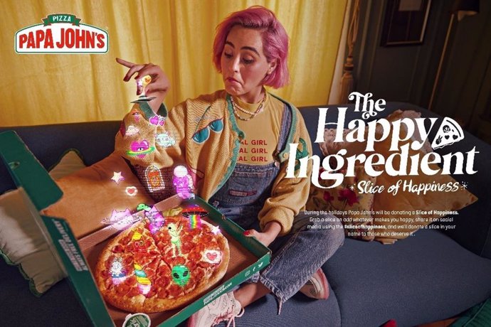Papa Johns Slices of Happiness campaign